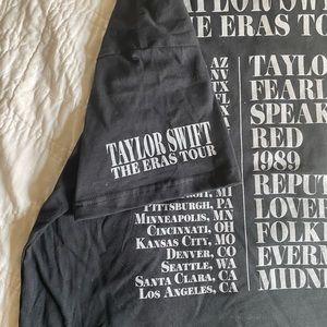 Large Taylor Swift Eras Tour T-shirt